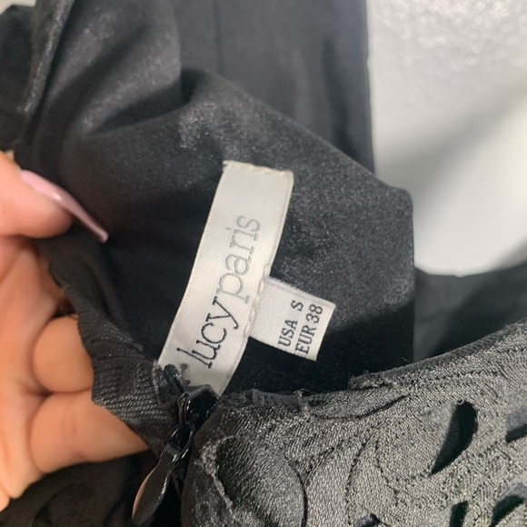 Revolve Lucy Paris Laser Cut Dress in Black - Picture 11 of 11